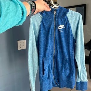 Blue Nike hoodie